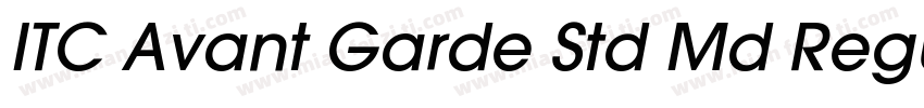 ITC Avant Garde Std Md Regular字体转换